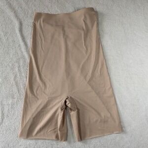 Spanx On Core High Waisted Mid Thigh Shapewear Shiite Nude/ Beige Size XL